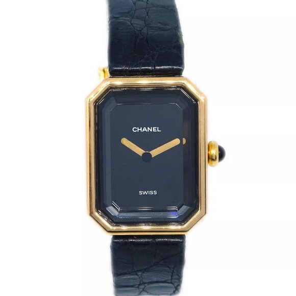 Chanel Premiere Watch Black 18KYG U.E.04466 191749